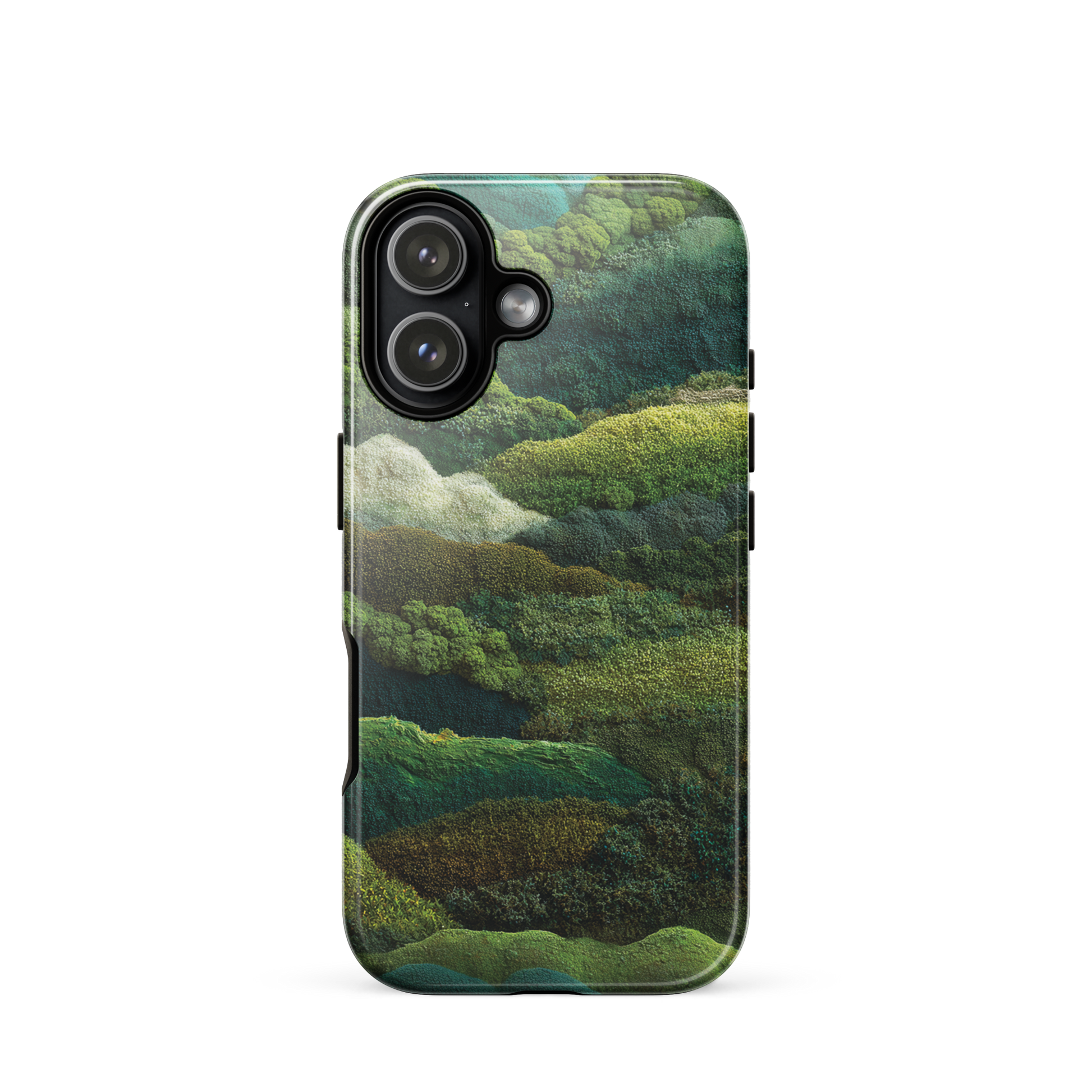 Verdant layers phone case | Abstract green design NZ