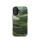 Verdant layers phone case | Abstract green design NZ