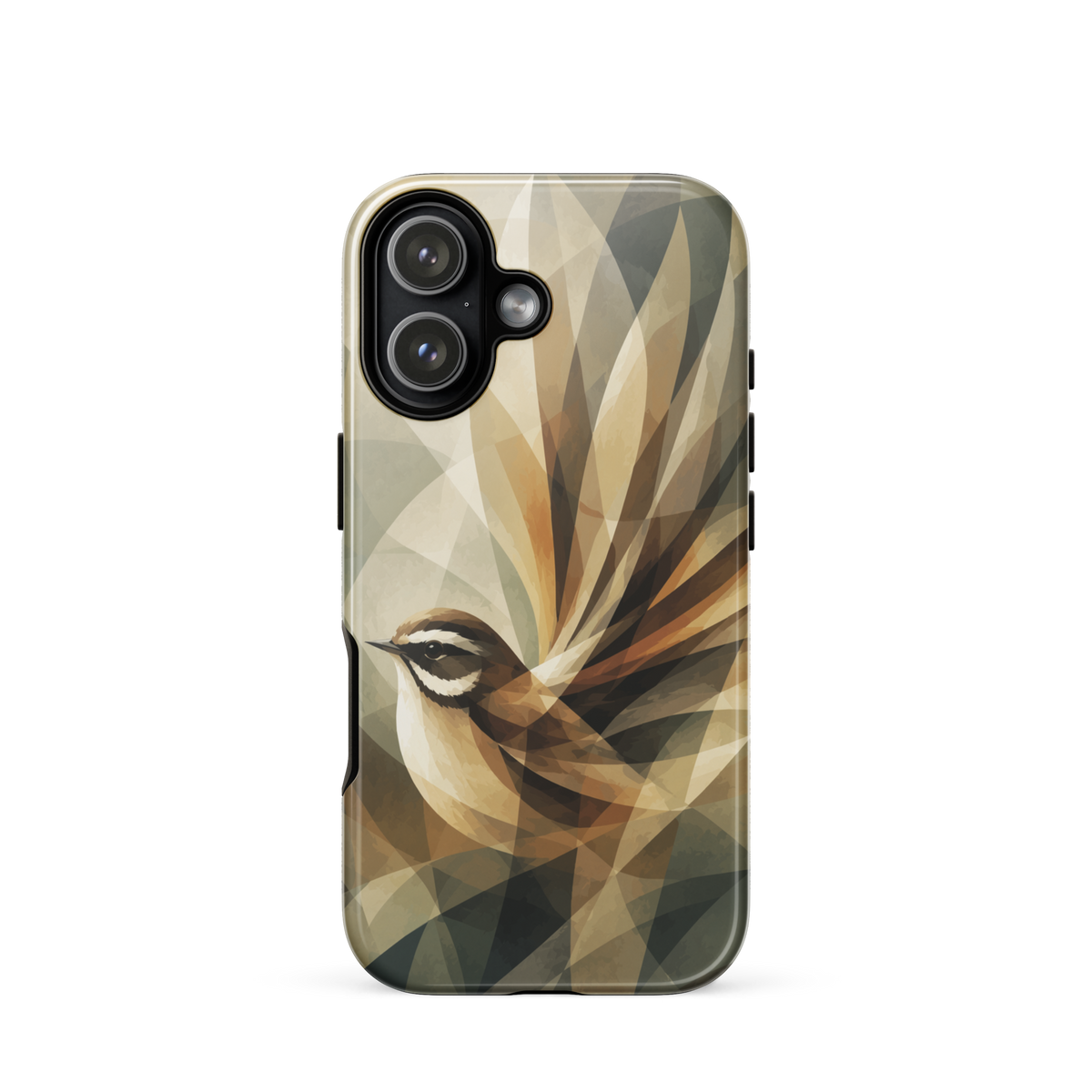 'Fantail' iPhone 17 tough phone case - protective glossy case NZ Australia