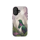 'Kererū' iPhone 17 tough phone case - protective glossy case NZ Australia
