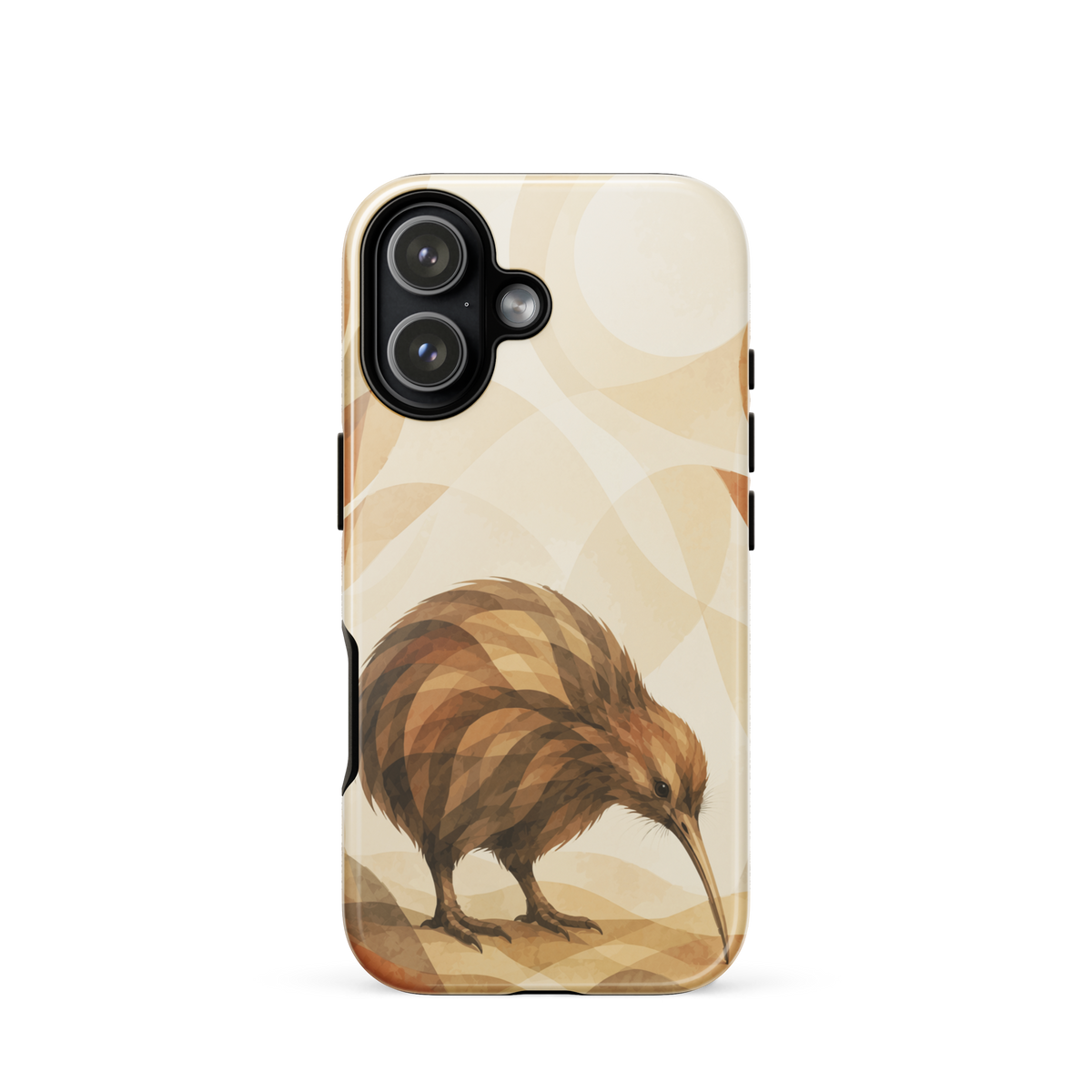 'Kiwi' iPhone 17 tough phone case - protective glossy case NZ Australia