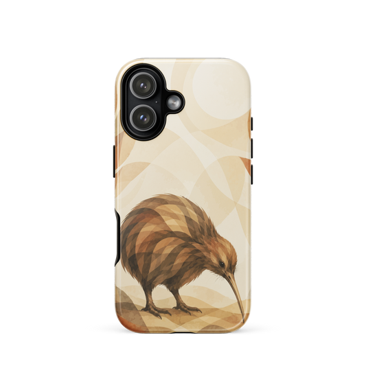 'Kiwi' iPhone 17 tough phone case - protective glossy case NZ Australia