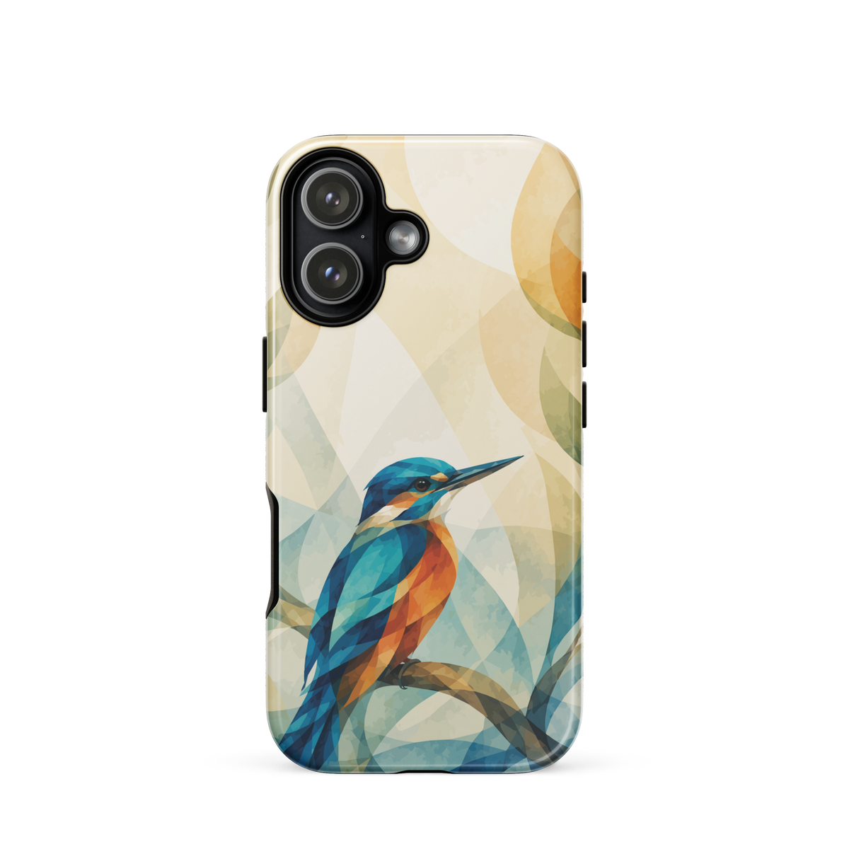 'Kōtare' iPhone 17 tough phone case - protective glossy case NZ Australia