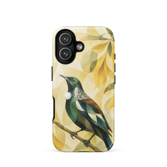'Tūī' iPhone 17 tough phone case - protective glossy case NZ Australia