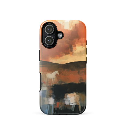 'Ember Fields' iPhone 17 tough phone case - protective glossy case NZ Australia