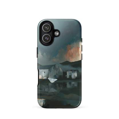 'Evening Flight' iPhone 17 tough phone case - protective glossy case NZ Australia