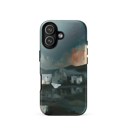 'Evening Flight' iPhone 17 tough phone case - protective glossy case NZ Australia