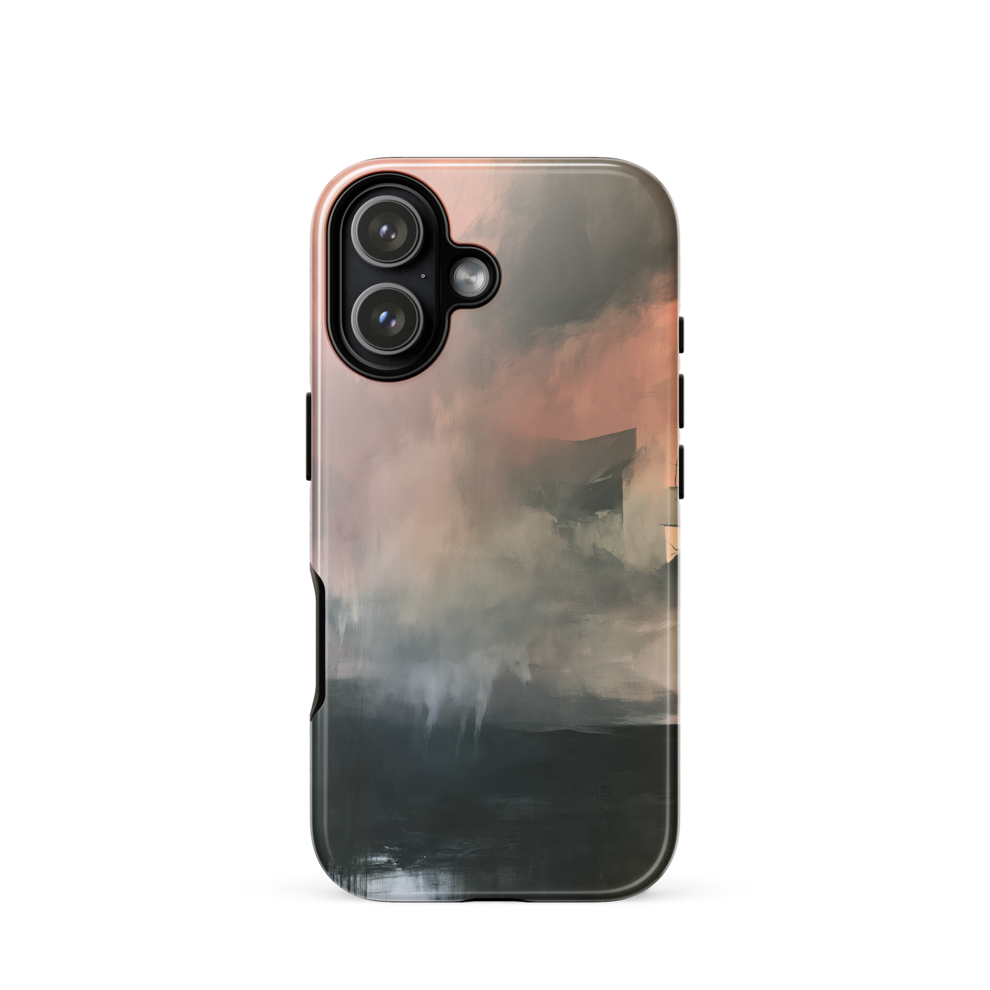 'Glass' iPhone 17 tough phone case - protective glossy case NZ Australia