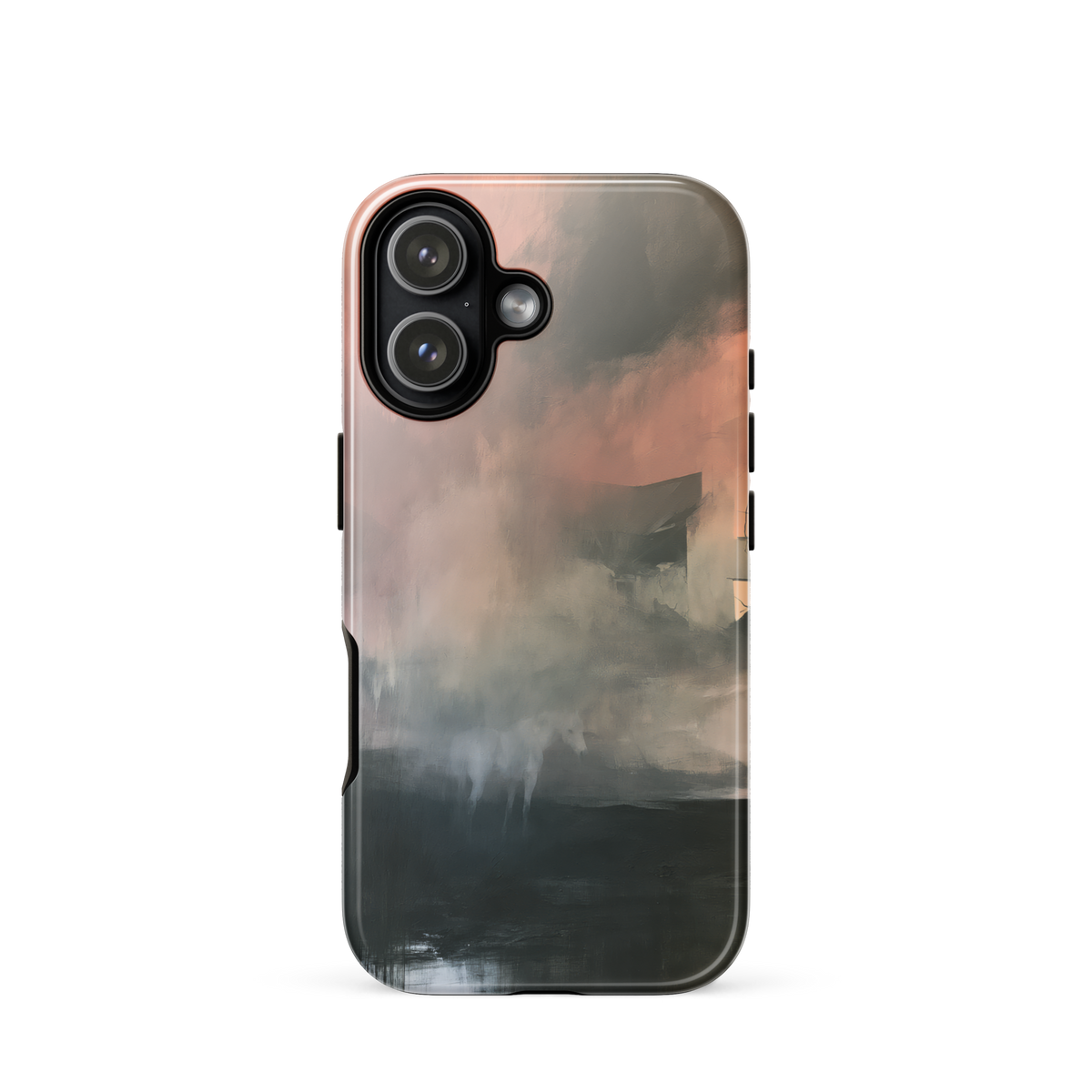 'Glass' iPhone 17 tough phone case - protective glossy case NZ Australia