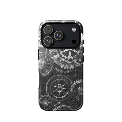 'Clockwork' iPhone 17 Pro tough phone case - protective glossy case NZ Australia