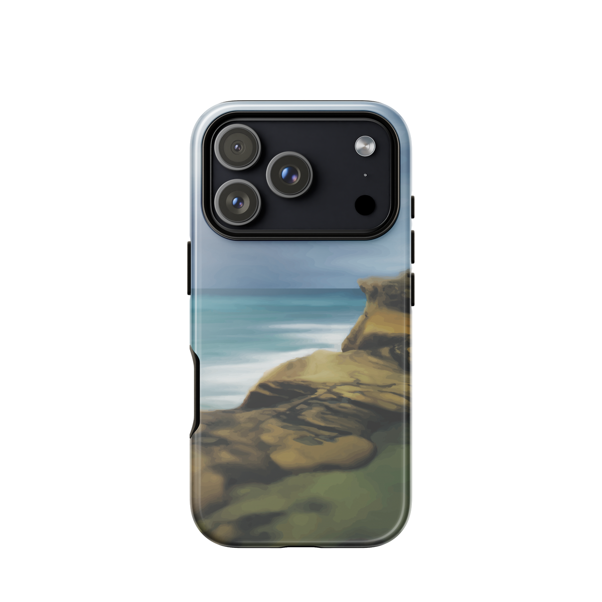 'Castle Point' iPhone 17 Pro tough phone case - protective glossy case NZ Australia