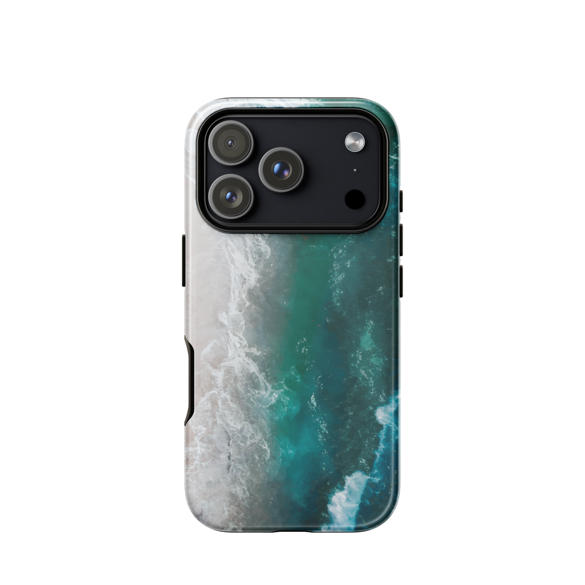 'Ocean View' iPhone 17 Pro tough phone case - protective glossy case NZ Australia