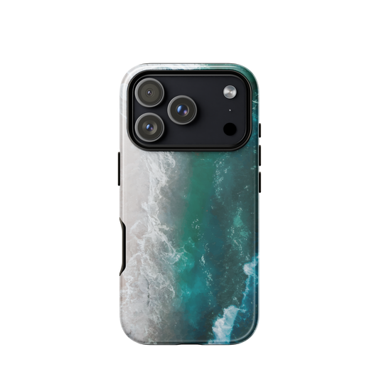 'Ocean View' iPhone 17 Pro tough phone case - protective glossy case NZ Australia