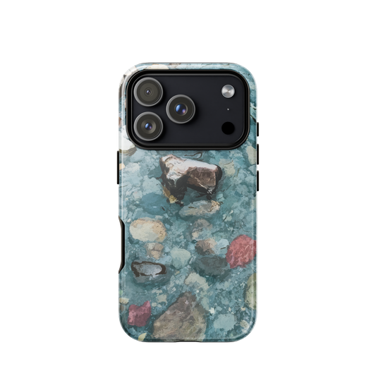 'Washed Away' iPhone 17 Pro tough phone case - protective glossy case NZ Australia