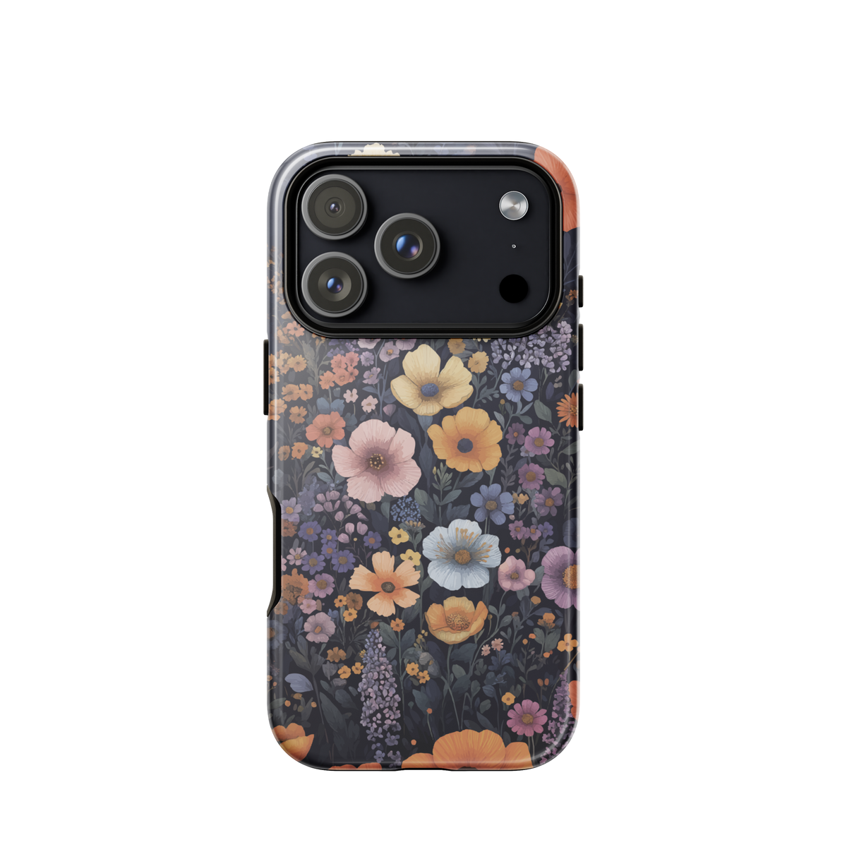 'Wildflowers' iPhone 17 Pro tough phone case - protective glossy case NZ Australia