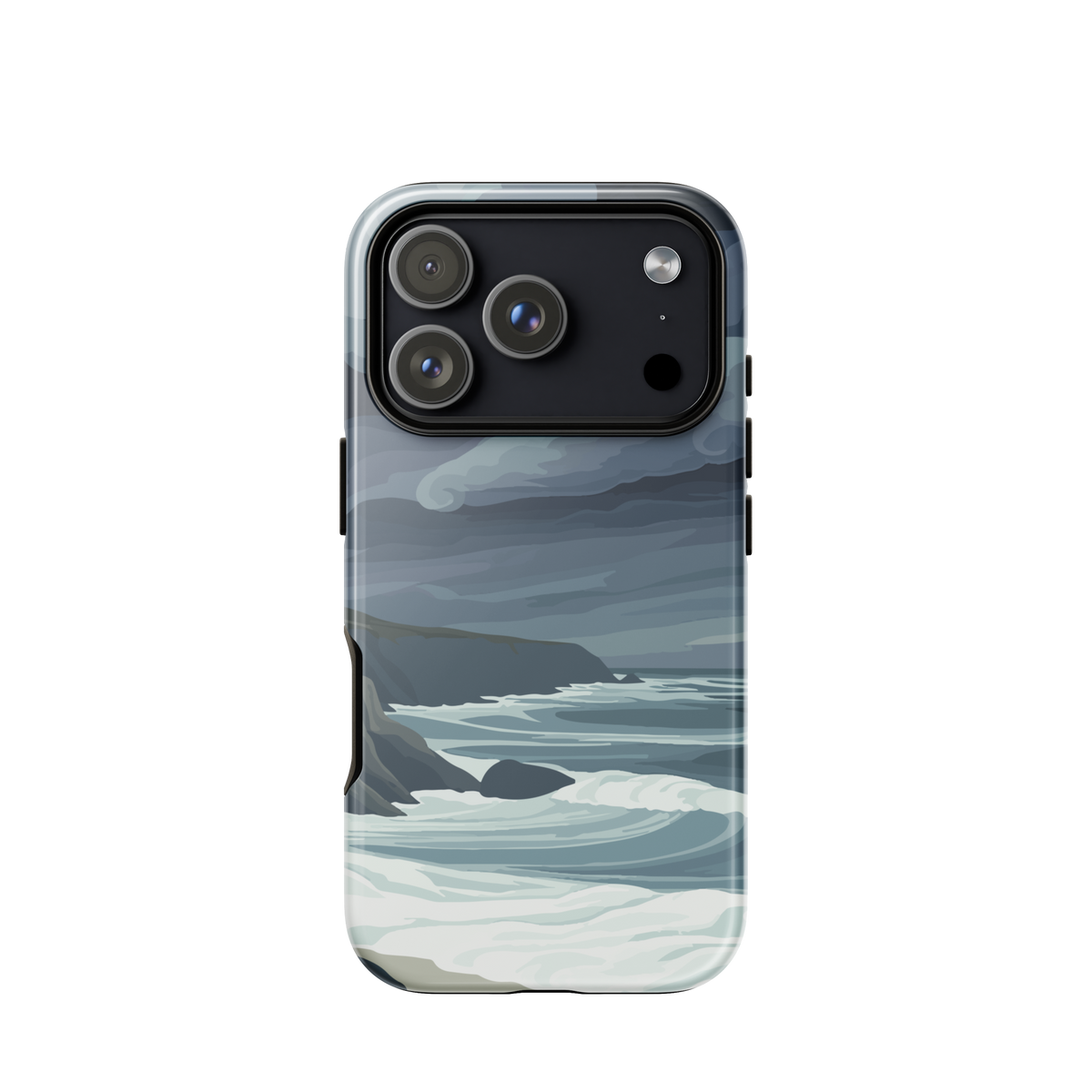 'Cape Kidnappers' iPhone 17 Pro tough phone case - protective glossy case NZ Australia