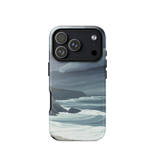 'Cape Kidnappers' iPhone 17 Pro tough phone case - protective glossy case NZ Australia