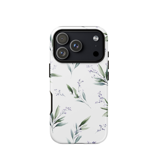 Botanical sprigs phone case | Minimal botanical design NZ
