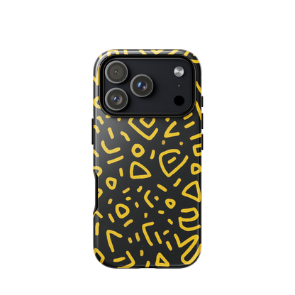 Retro scribbles phone case | Bold retro design NZ