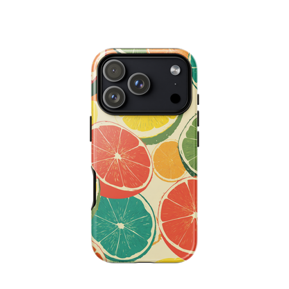 Citrus pop phone case | Colourful fruit design NZ