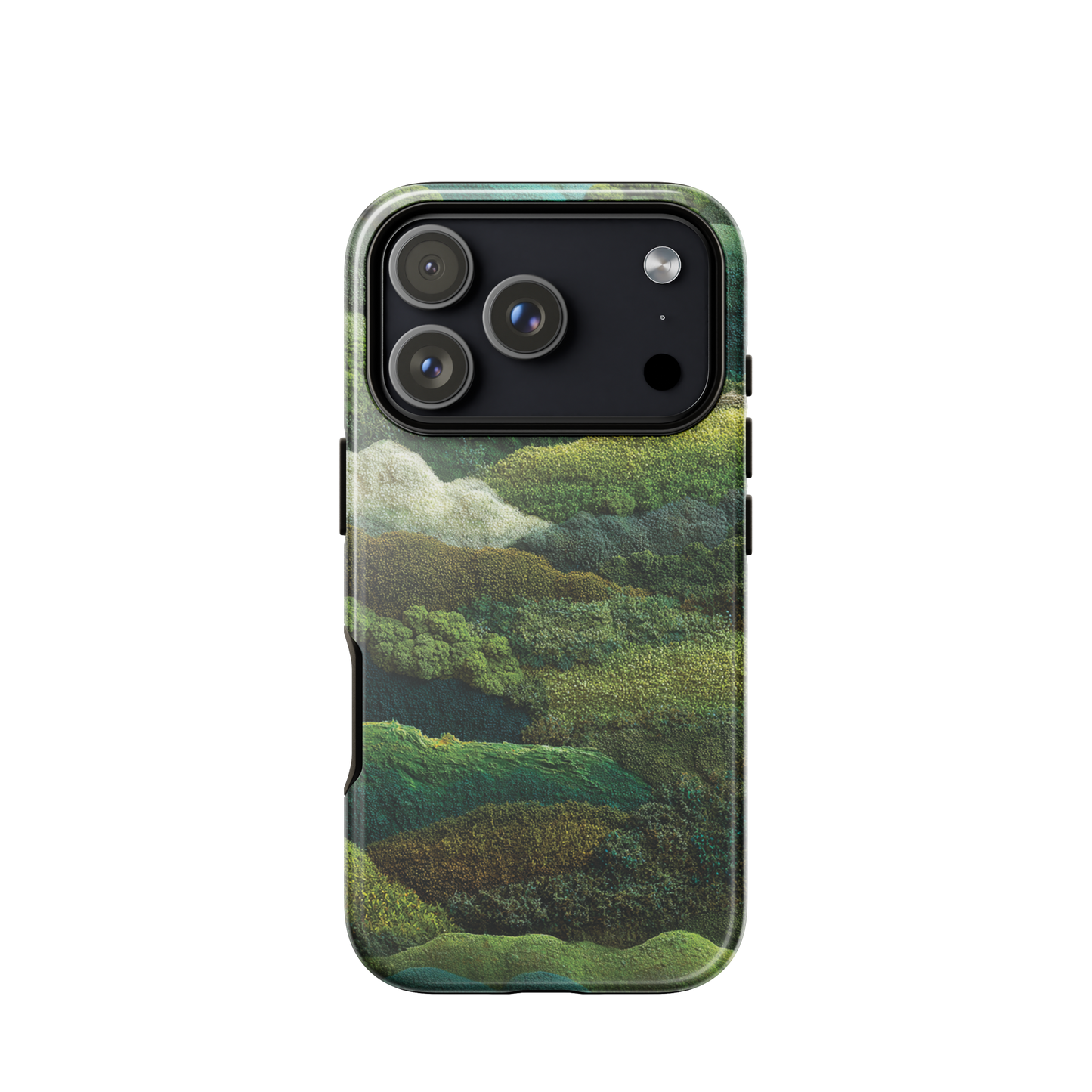 Verdant layers phone case | Abstract green design NZ