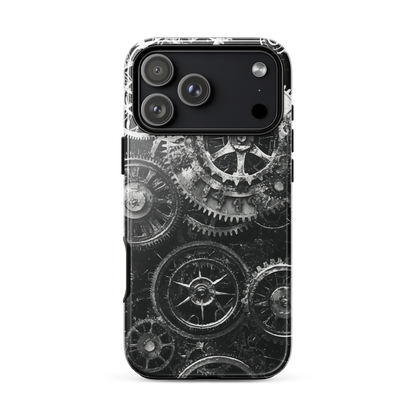'Clockwork' iPhone 17 Pro Max tough phone case - protective glossy case NZ Australia