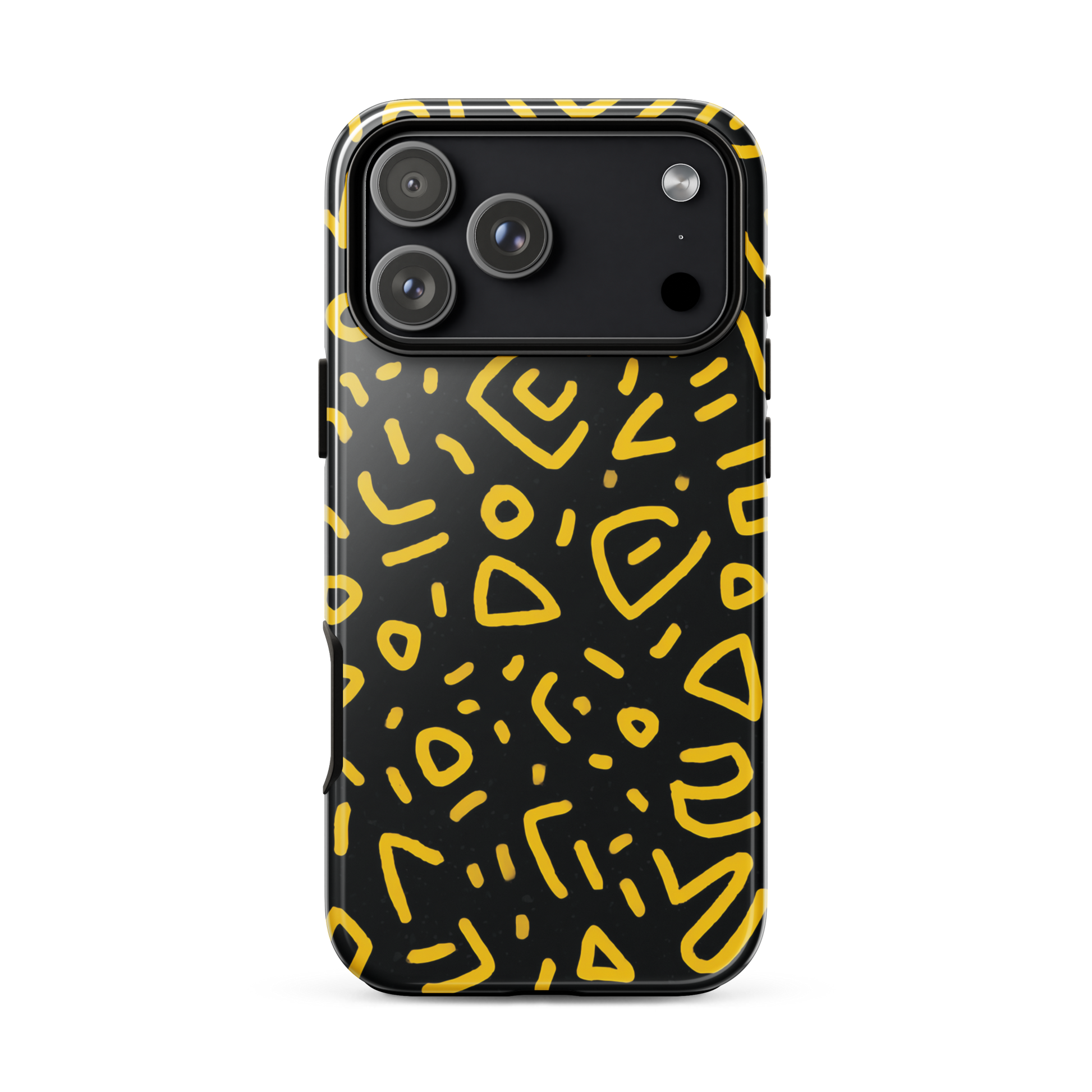 Retro scribbles phone case | Bold retro design NZ