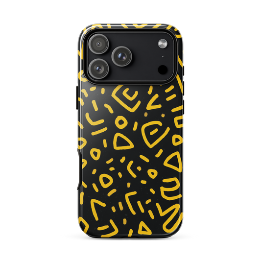 Retro scribbles phone case | Bold retro design NZ