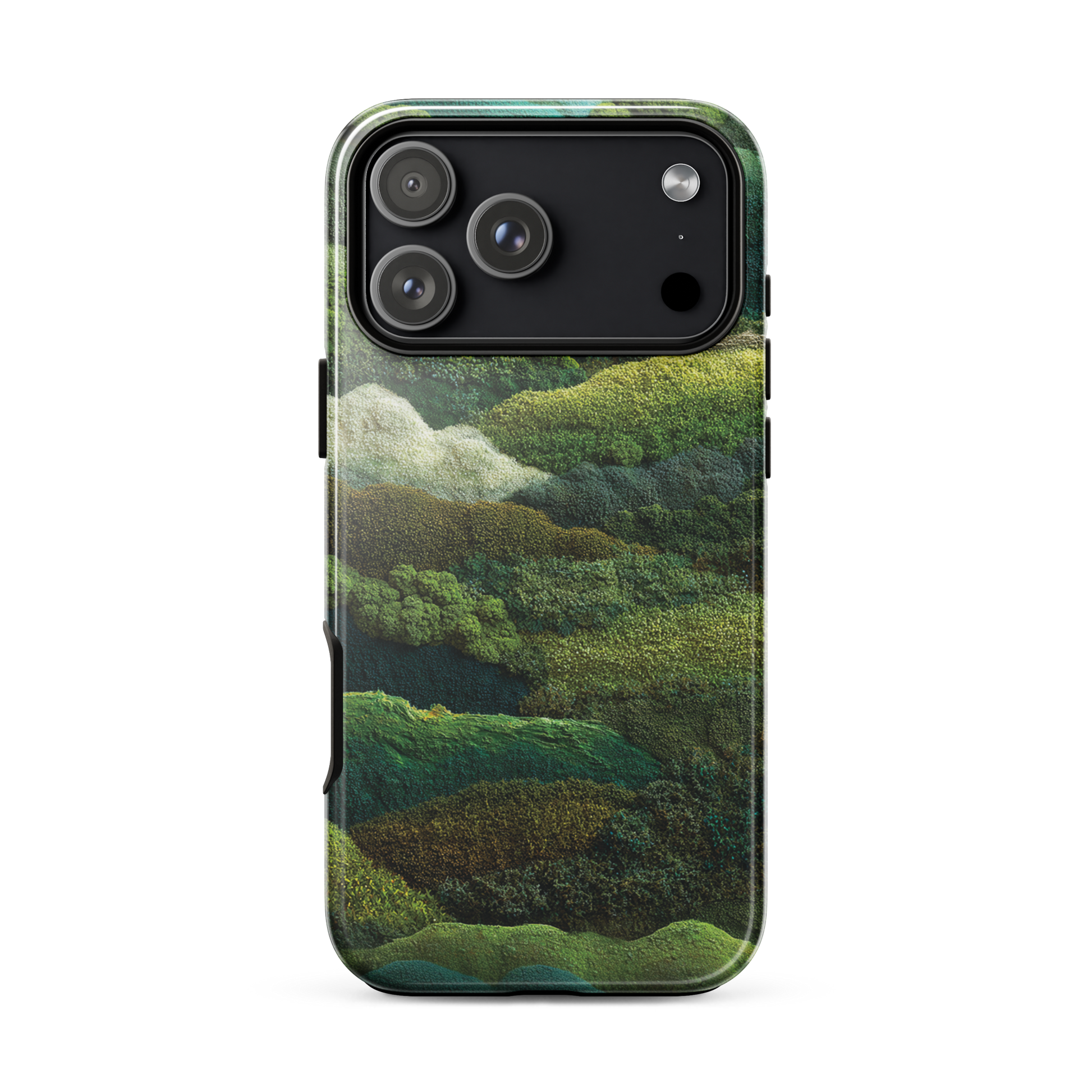 Verdant layers phone case | Abstract green design NZ
