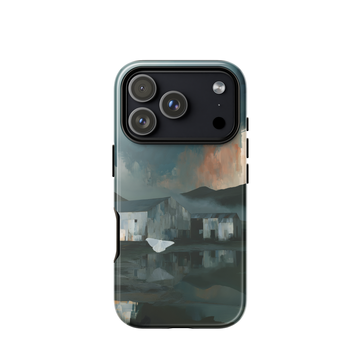 'Evening Flight' iPhone 18 Pro tough phone case - protective glossy case NZ Australia