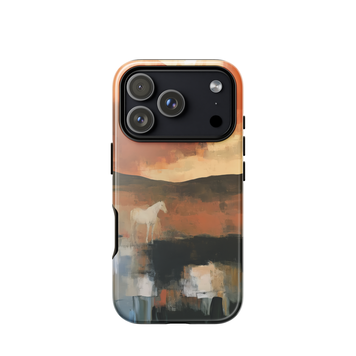 'Ember Fields' iPhone 18 Pro tough phone case - protective glossy case NZ Australia