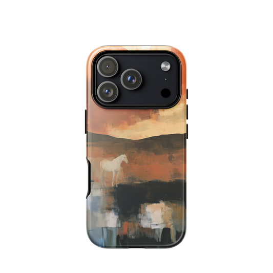 'Ember Fields' iPhone 18 Pro tough phone case - protective glossy case NZ Australia