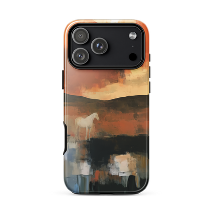 'Ember Fields' iPhone 18 Pro Max tough phone case - protective glossy case NZ Australia