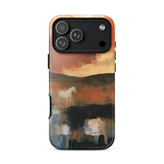 'Ember Fields' iPhone 18 Pro Max tough phone case - protective glossy case NZ Australia