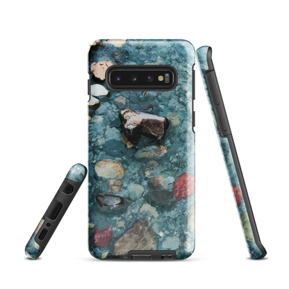 'Washed Away' Samsung Galaxy S10 tough phone case - protective glossy case NZ Australia