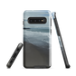 Phone case with a scenic photo of Riversdale Beach and ocean waves.