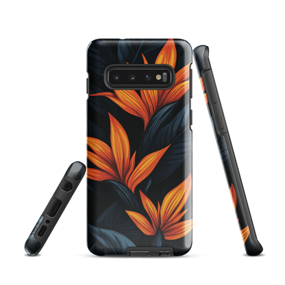 'Bird of Paradise' Samsung Galaxy S10 tough phone case - protective glossy case NZ Australia
