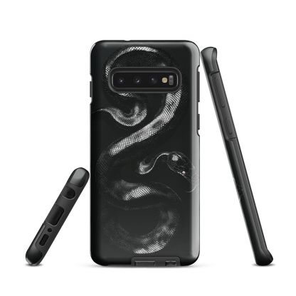 'Black Python' Samsung Galaxy S10 tough phone case - protective glossy case NZ Australia