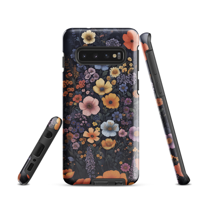 'Wildflowers' Samsung Galaxy S10 tough phone case - protective glossy case NZ Australia