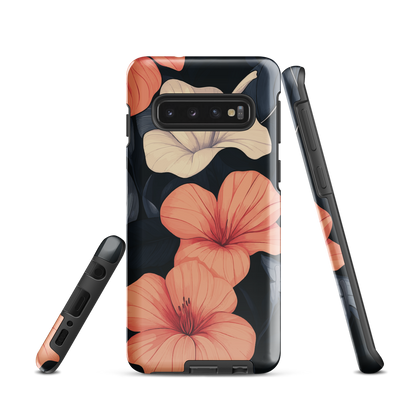 'Hibiscus Flower' Samsung Galaxy S10 tough phone case - protective glossy case NZ Australia