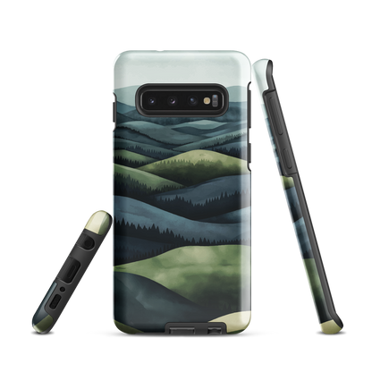 'Blue Mountains' Samsung Galaxy S10 tough phone case - protective glossy case NZ Australia