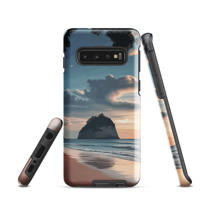 'Cathedral Cove' Samsung Galaxy S10 tough phone case - protective glossy case NZ Australia