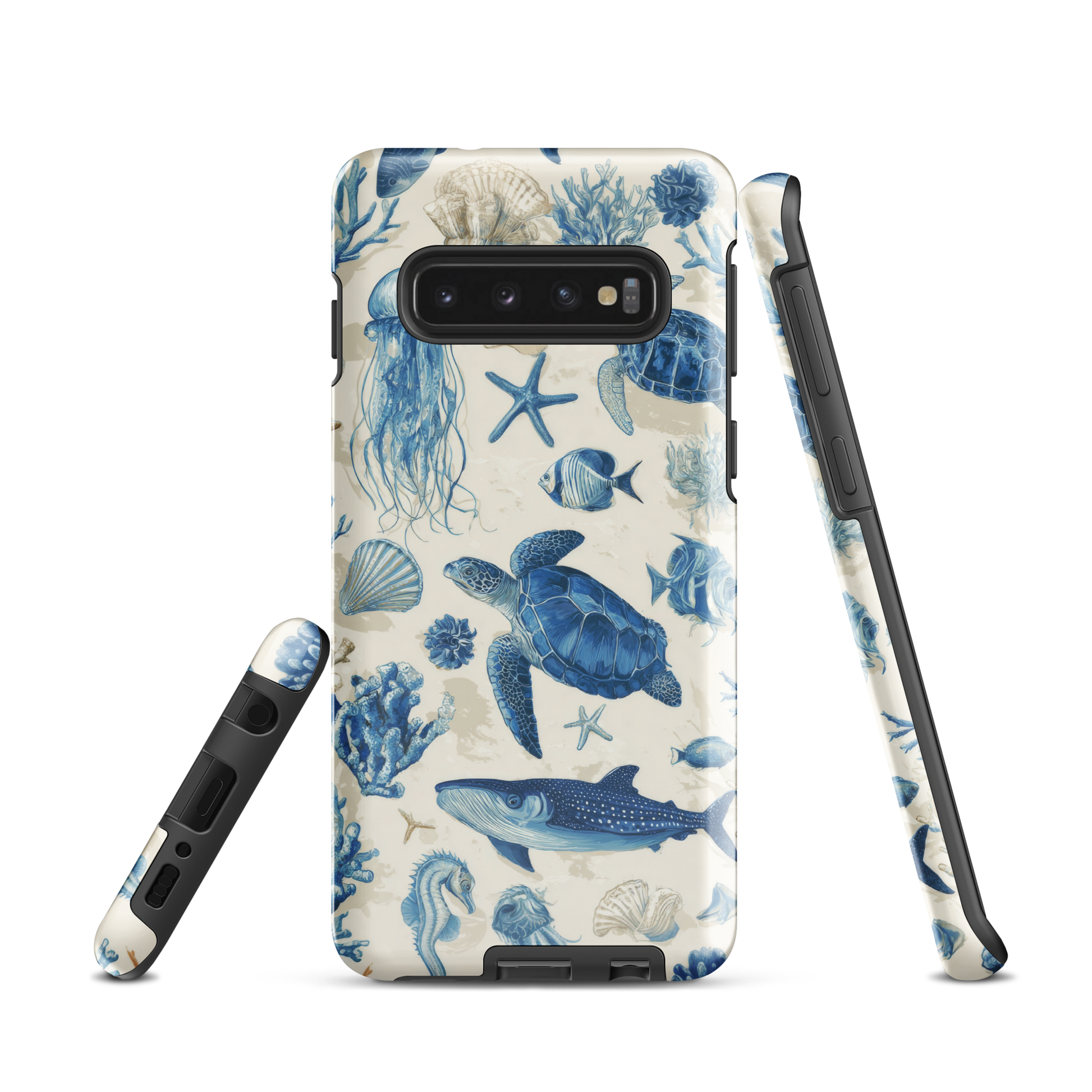 'Ocean Sketchbook' Samsung Galaxy S10 tough phone case - protective glossy case NZ Australia