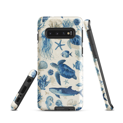 'Ocean Sketchbook' Samsung Galaxy S10 tough phone case - protective glossy case NZ Australia