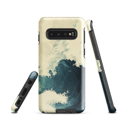 'Rising Swell' Samsung Galaxy S10 tough phone case - protective glossy case NZ Australia
