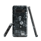 Midnight stickers phone case | Dark graphic collage NZ