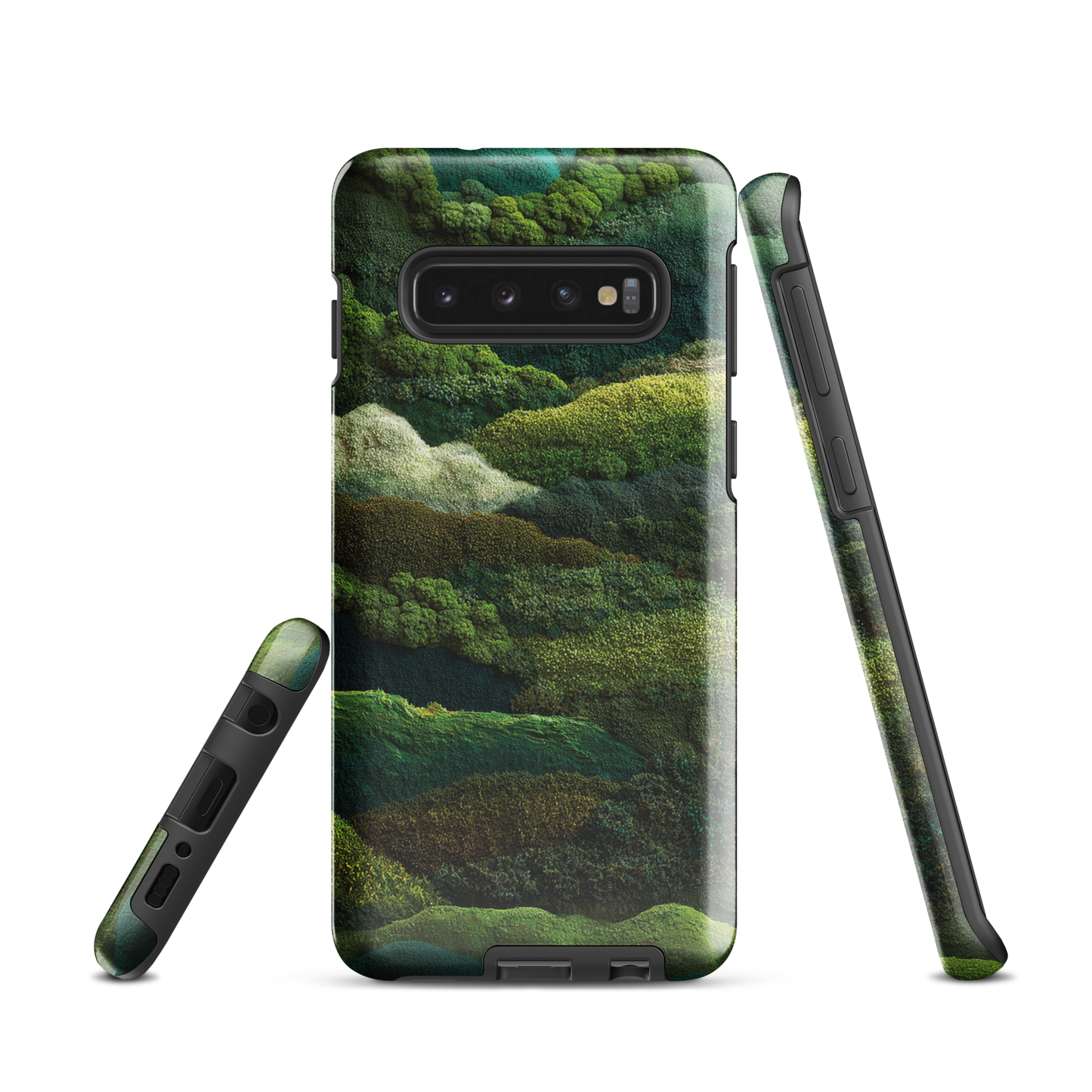Verdant layers phone case | Abstract green design NZ