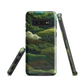 Verdant layers phone case | Abstract green design NZ