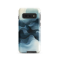 A calming abstract landscape phone case inspired by quiet valleys and soft blue tones.