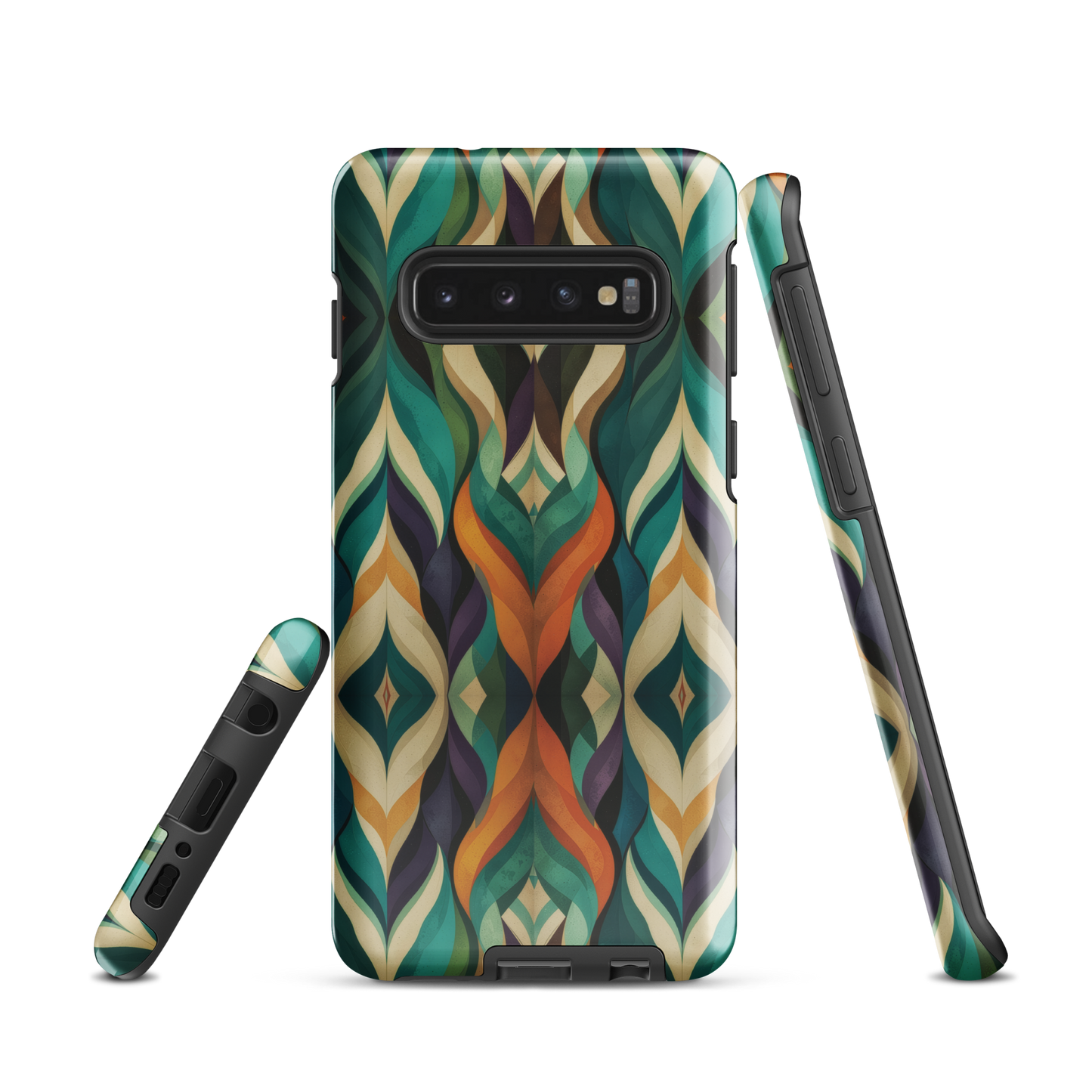 'Rhythm' Samsung Galaxy S10 tough phone case - protective glossy case NZ Australia